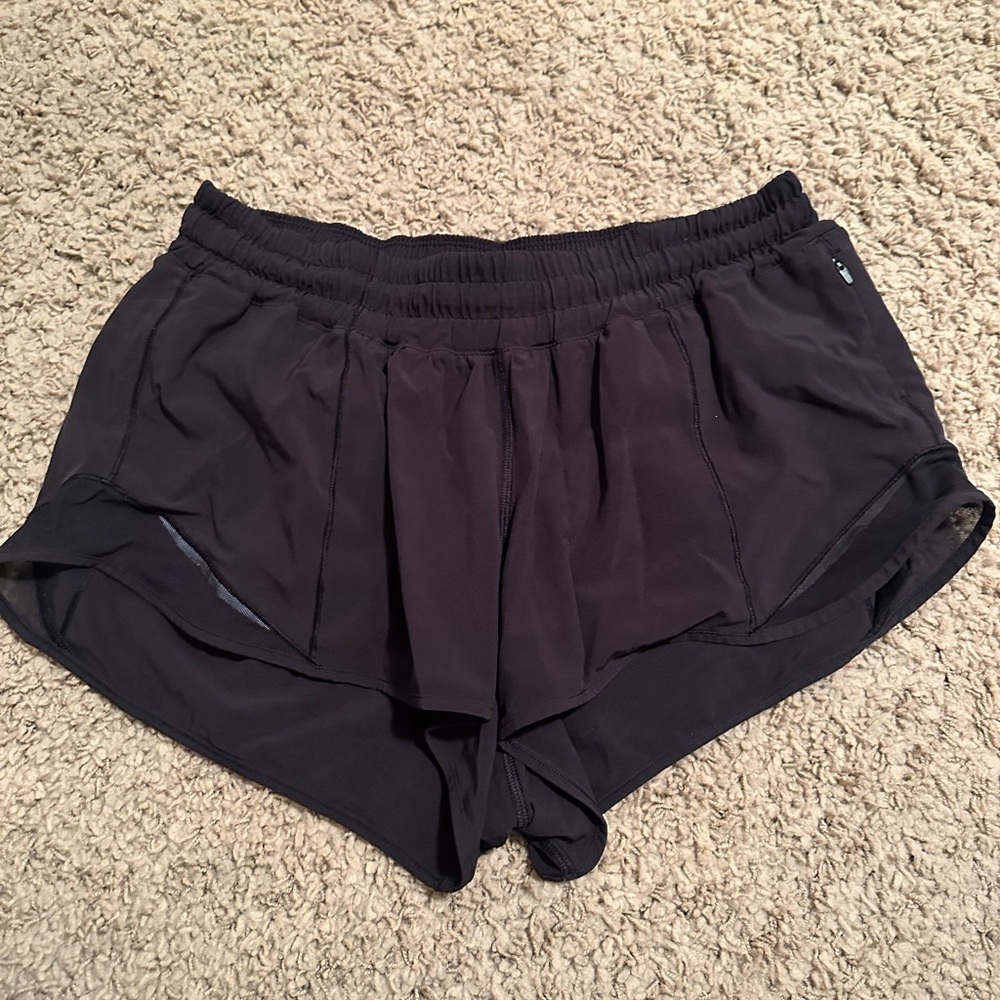 Lululemon Athletica Black Athletic Shorts Lightweight Moisture-Wicking